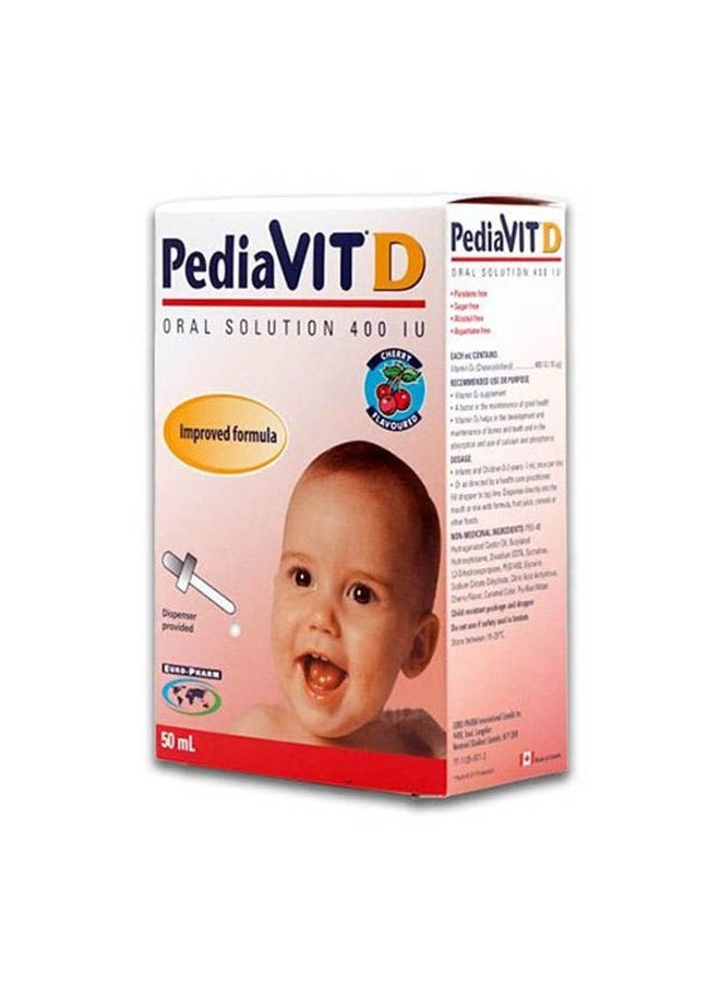 PediaVit D Drops 400IU 50Ml Cherry Flavoured