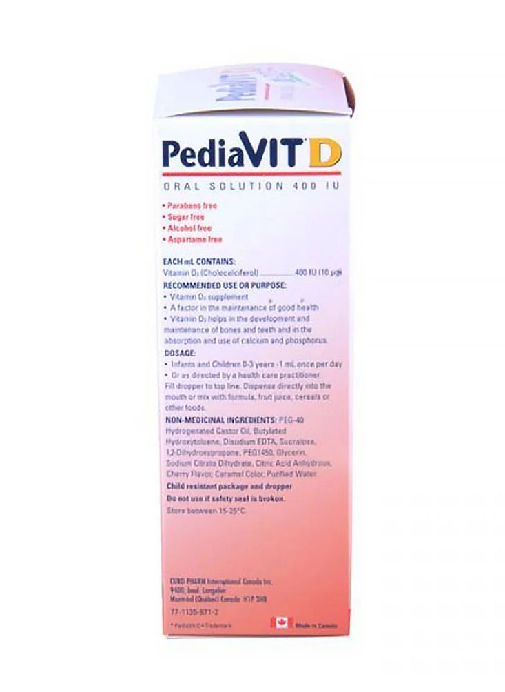 PediaVit D Drops 400IU 50Ml Cherry Flavoured