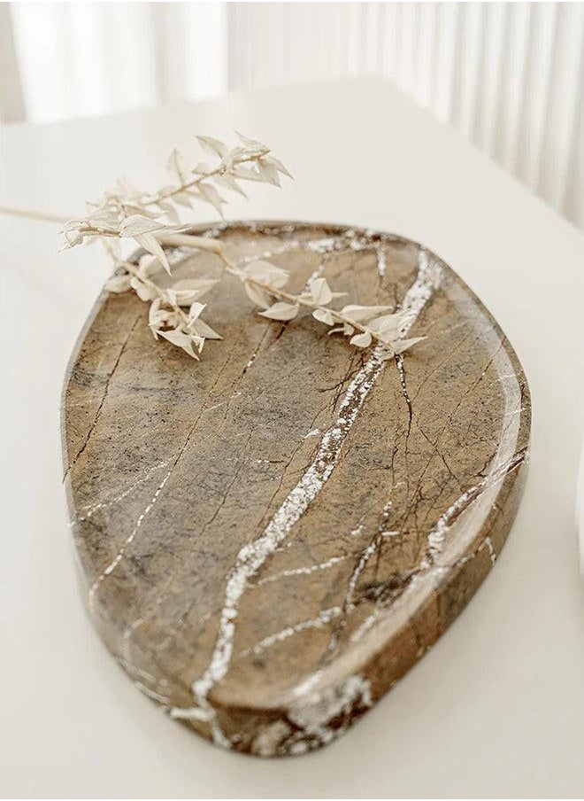 Grant Bandiagara Irregular Silhouette Marble Knot Home Designer Accessory for Bedroom Living Dining Room Office Area Décor
