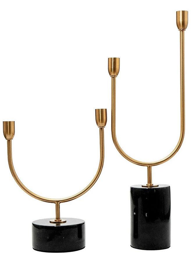 Nigel Bundle Candle Holder Set (2pcs) Knot Home Designer Accessory for Bedroom Living Dining Room Office Area Décor