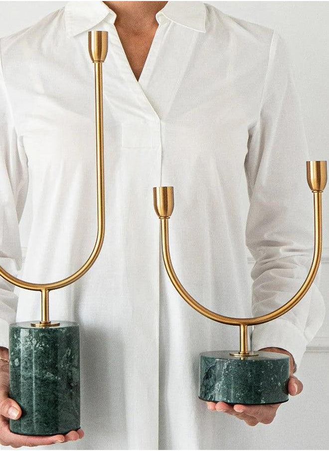 Ulysses Bundle Candle Holder Set (2pcs) Knot Home Designer Accessory for Bedroom Living Dining Room Office Area Décor