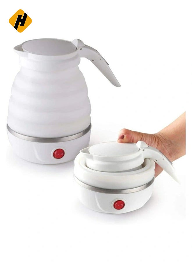 Travel Foldable Fast Boiling Portable Electric Kettle - 220V -600ML for Most Travel and Home & Office Use 105/200