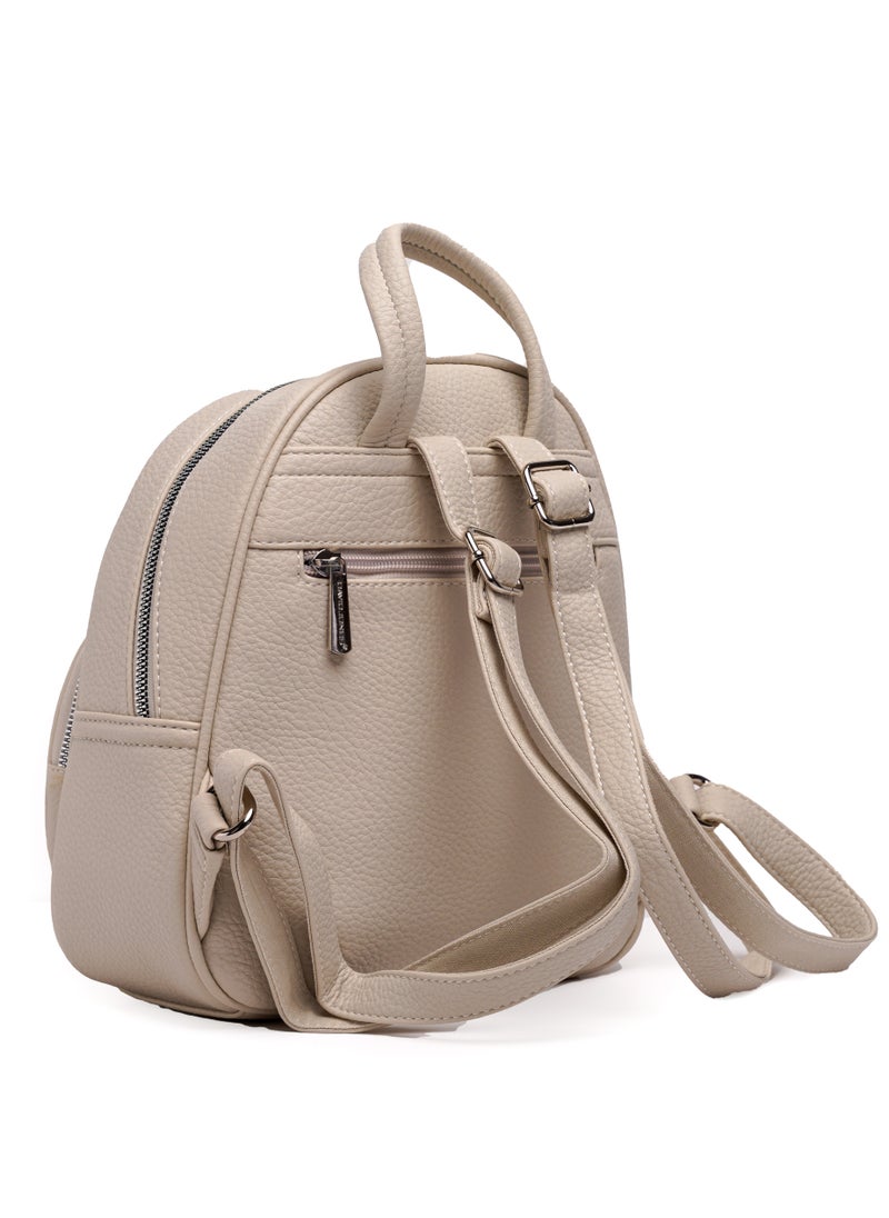 David Jones Classic College Backpack - Practical and Chic Everyday Backpack Model cm6921- Superb Bag with compartment- High Quality Leather School Backpack