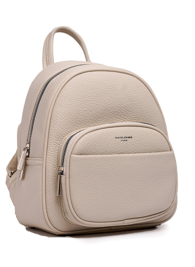 David Jones Classic College Backpack - Practical and Chic Everyday Backpack Model cm6921- Superb Bag with compartment- High Quality Leather School Backpack