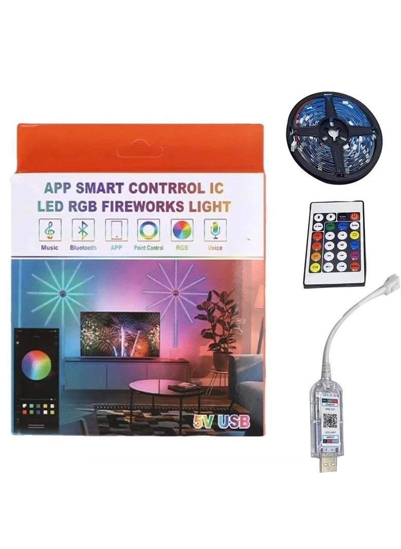 App Smart Control Ic led Rgb Fireworks Light