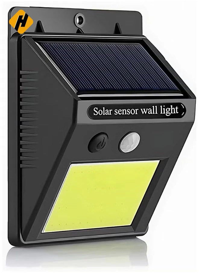 LED Solar Motion Sensor Light - 8 LED Wide Angle Outdoor Wall Lamp, Waterproof Sunlight Lamp for Garden Decoration and Security