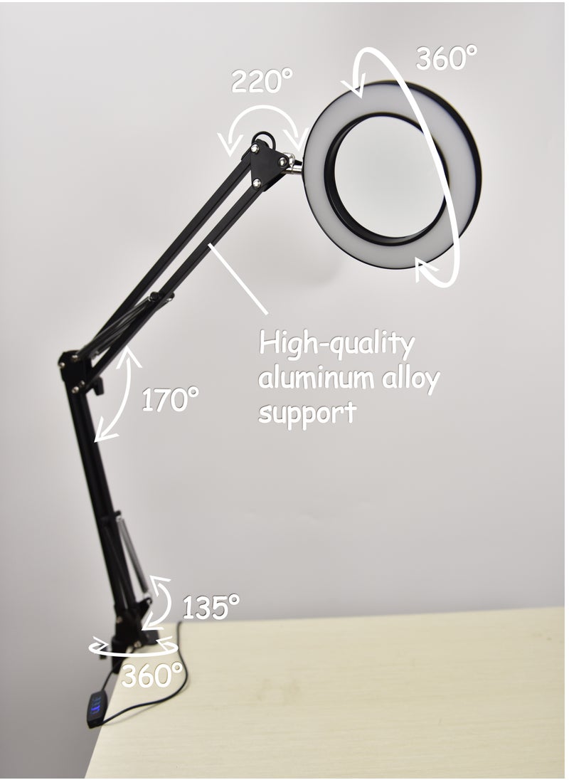 Magnifying Desk Lamp 10X Glass