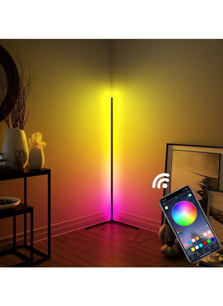 Bluetooth Control LED Light Corner Lamp Multicolour