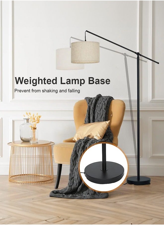 Floor lamp multifunctional swing arm height adjustable upgrade your space very suitable for living room bedroom study