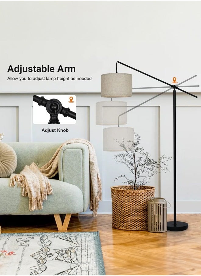 Floor lamp multifunctional swing arm height adjustable upgrade your space very suitable for living room bedroom study