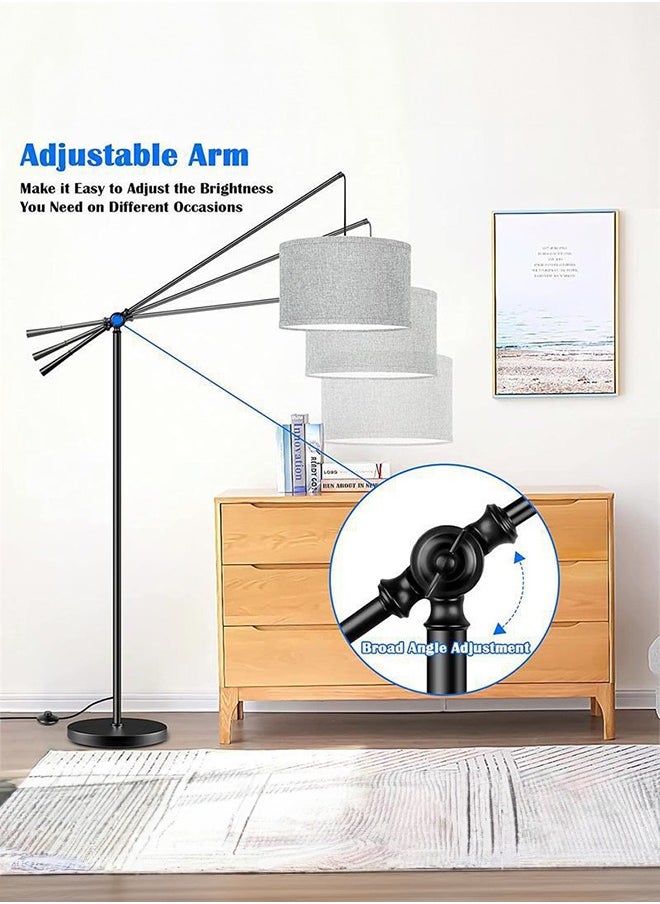 Floor lamp multifunctional swing arm height adjustable upgrade your space very suitable for living room bedroom study