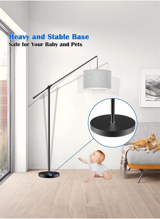 Floor lamp multifunctional swing arm height adjustable upgrade your space very suitable for living room bedroom study