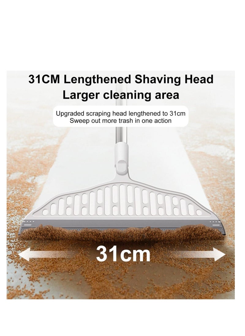 Magic Broom, Water Scraper, Window Squeegee, Multifunctional Silicone Sweeping Brush, Djustable Water Squeegee Broom Remove Dirt and Hair, for Cleaning Garage Courtyard Bathroom Shower Glass Window