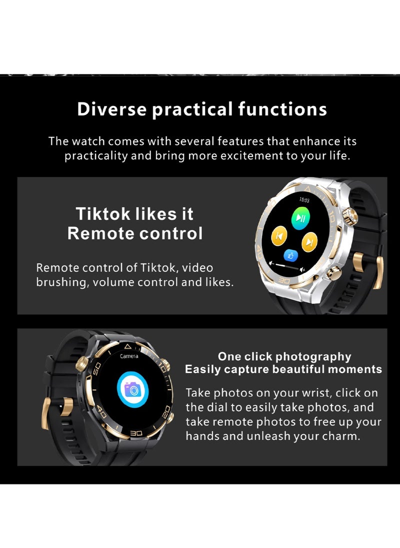 Watch Ultimate Black Edition - 1.62-inch AMOLED Full Touch Screen Smartwatch with AI Voice Assistant, NFC Access, Health Monitoring, and Multi-Sport Modes