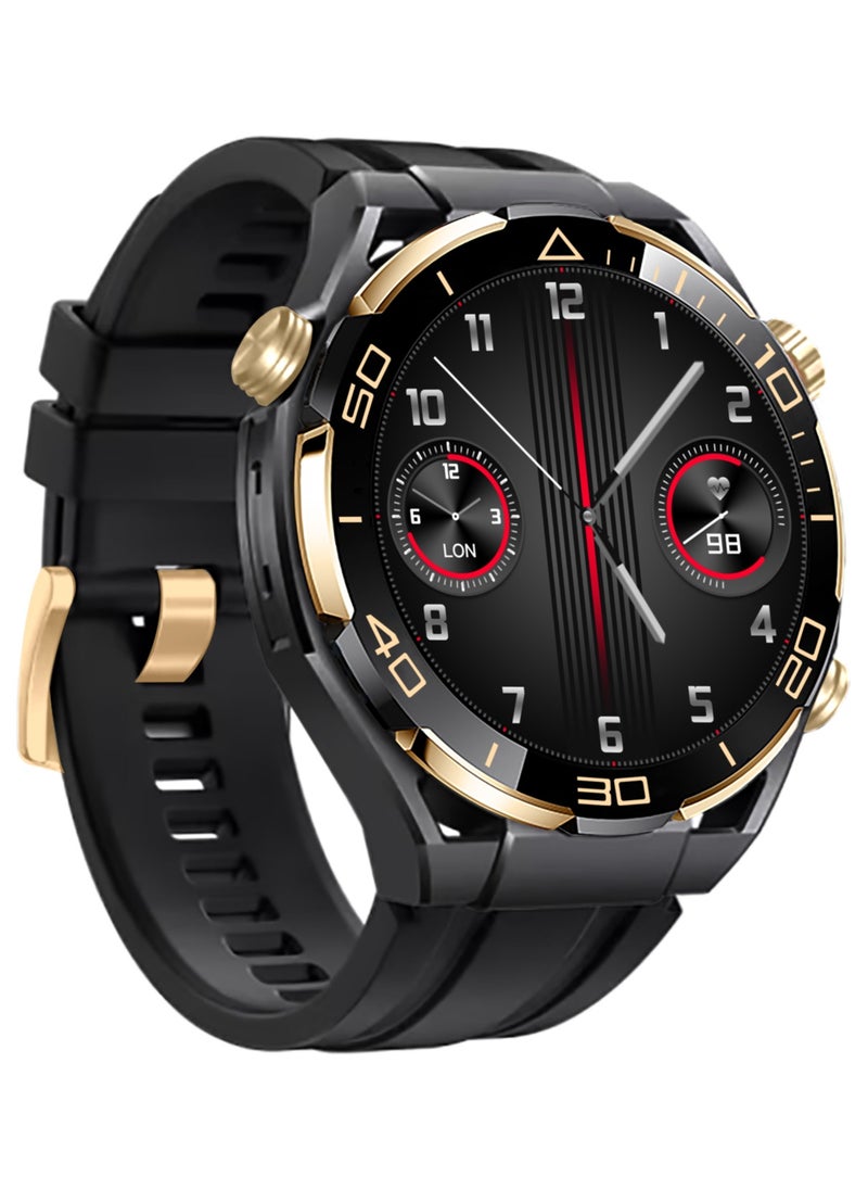 Watch Ultimate Black Edition - 1.62-inch AMOLED Full Touch Screen Smartwatch with AI Voice Assistant, NFC Access, Health Monitoring, and Multi-Sport Modes