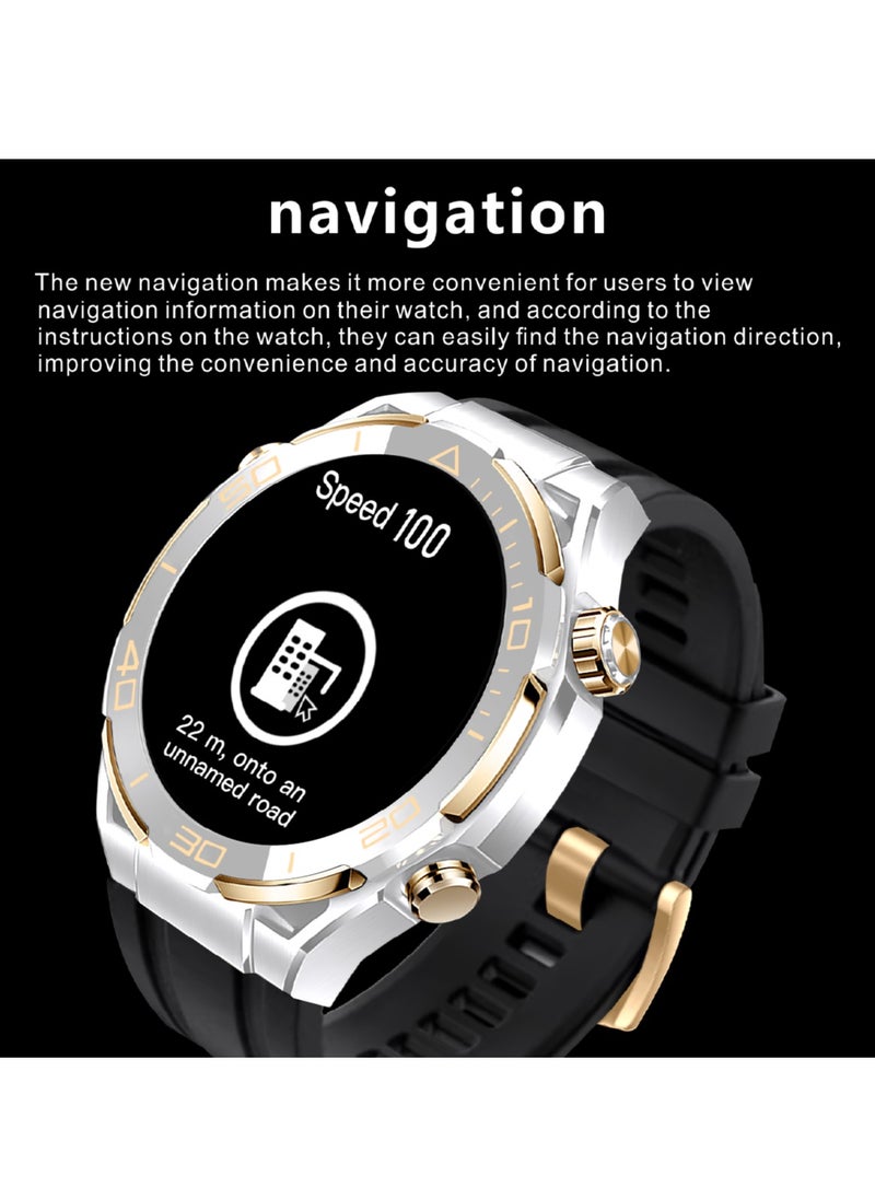 Watch Ultimate Black Edition - 1.62-inch AMOLED Full Touch Screen Smartwatch with AI Voice Assistant, NFC Access, Health Monitoring, and Multi-Sport Modes