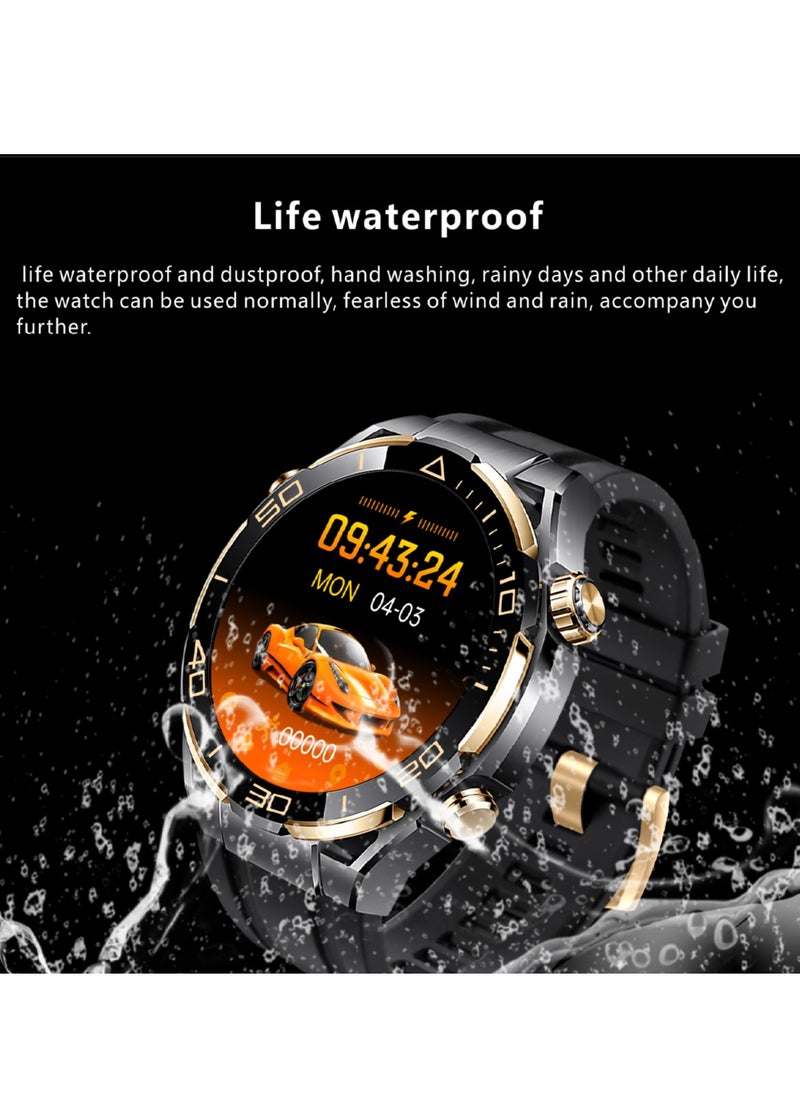 Watch Ultimate Black Edition - 1.62-inch AMOLED Full Touch Screen Smartwatch with AI Voice Assistant, NFC Access, Health Monitoring, and Multi-Sport Modes