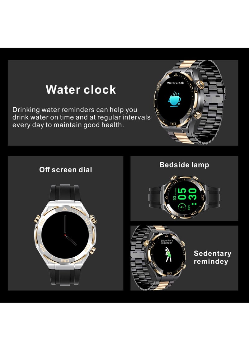 Watch Ultimate Black Edition - 1.62-inch AMOLED Full Touch Screen Smartwatch with AI Voice Assistant, NFC Access, Health Monitoring, and Multi-Sport Modes