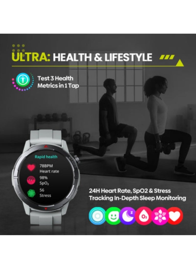 New Zeblaze Stratos 3 Ultra GPS Smart Watch Built-in Dual-band GNSS Compass Barometric Altimeter 5 ATM Long Battery Life