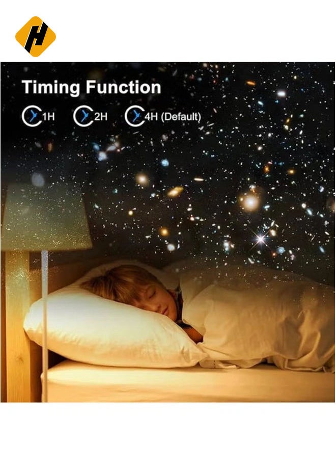 Planetarium Star Projector – Realistic Starry Sky & Solar System Constellation Night Light, Moon & Stars Projection for Kids & Adults – Home Theater, Bedroom, Living Room Decor (White) | STAR12IN1