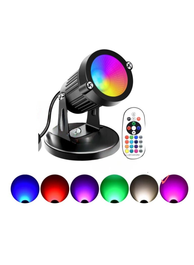 LED Spot Light, Portable Lighting Up Indoor Spotlight Lamp, Strong And Durable Energy Efficient Floor Uplight, Easy To Install Dimmable Decoration Lights, (1pc, MultiColour Light)