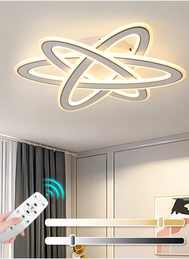 LED Ceiling Light, 108W Dimmable Remote Control Ceiling Lamp, Adjustable Color Temperatures (3000K-6000K), Modern Ceiling Light Fixture for Living Room, Dining Room, Bedrooms