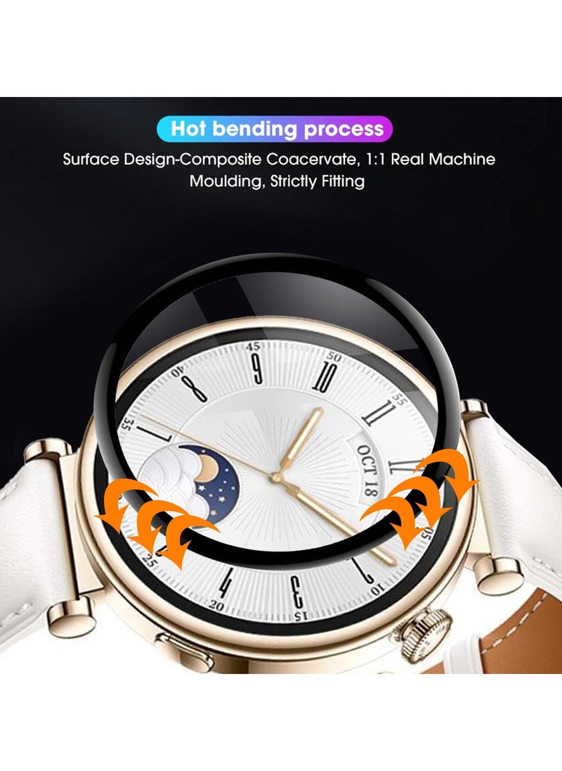 (3Pack) Screen Protector for Huawei Watch GT 4 41mm, 3D Curved Full Coverage PET Anti Scratch, High Transparency, Anti fingerprint, Bubble Free Flexible Protector