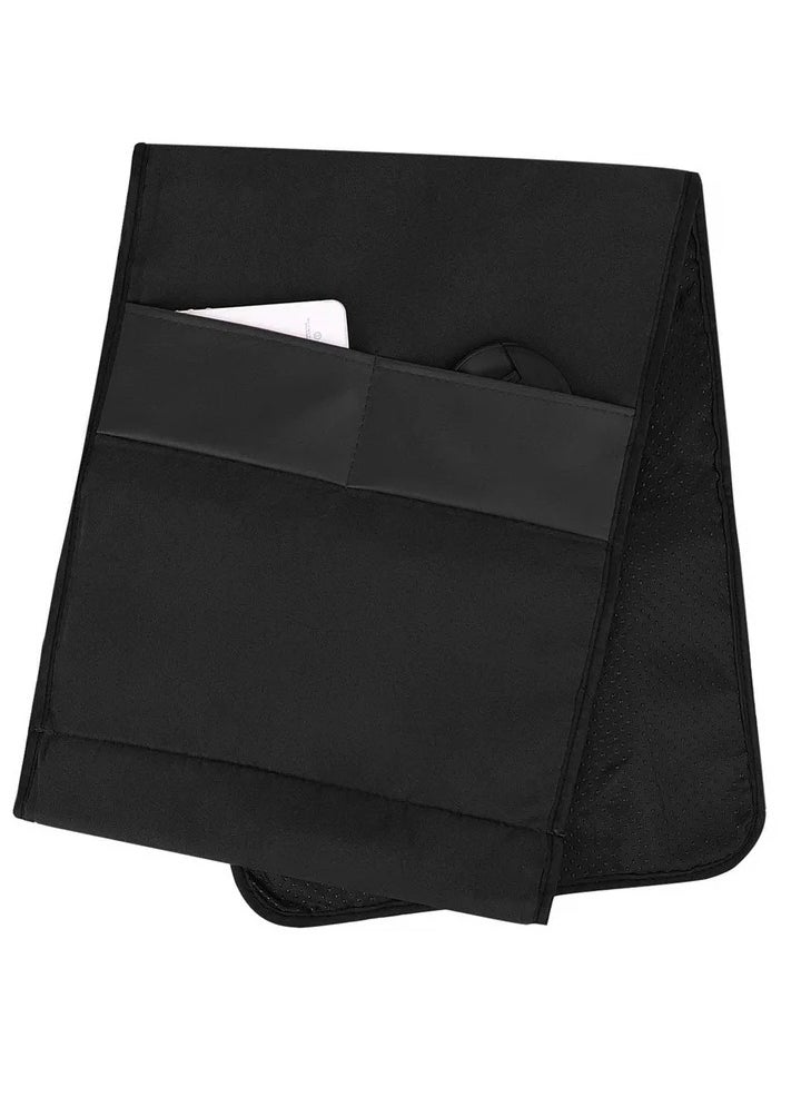 Leather Sofa Armrest Organizer, Non Slip Armchair Caddy for Couch Remote Control Holder with 5 Pockets for Phone, Book, Magazines, Tablet, Holder Recliner Couch Tidy Hanging Storage Bag Arm Chair