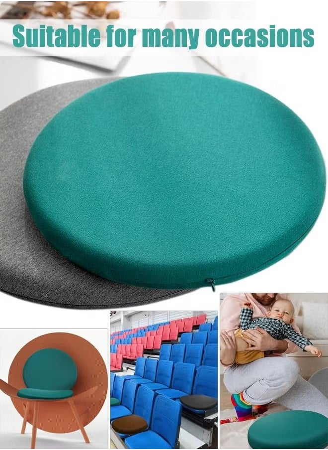 15.7in Round Memory Foam Seat Cushion with Healthy Cycle - Small Floor Mat with Comfortable and Breathable - Office Chair Cushion for Relief Pain