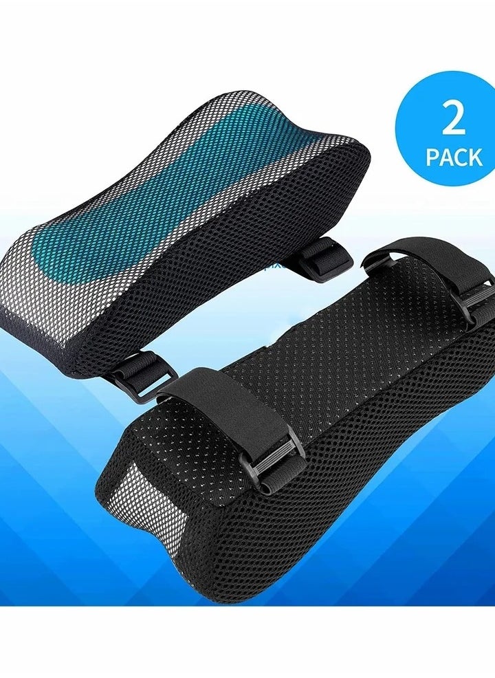 Ergonomic Armrest Pads, Office Chair Arm Rest Cover Pillow, Elbow Support Cushion, for Computer, Gaming, Desk Chairs (Set of 2)