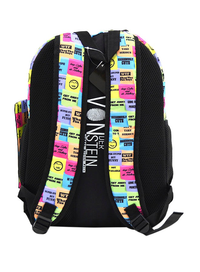 To Do List Backpack With Pencil Case Multicolour
