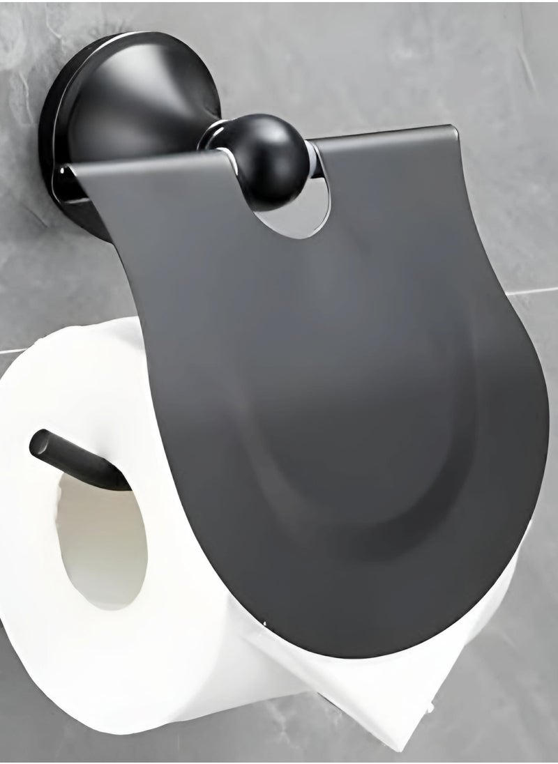 Toilet Paper Holder, Toilet Paper Box, Toilet Paper Holder, Roll Paper Holder, and Sheet Paper Holder (Black)