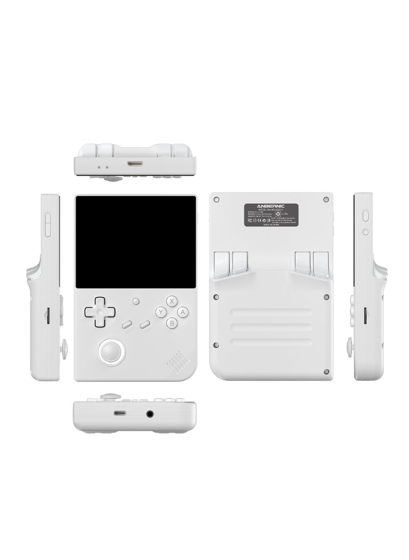 RG40XXV Handheld Game Console,4.0-inch IPS 640*480,64G/128G TF Card with 10,000+ Games,3200mAh 6+Hours Battery, Support Wireless Network (white 128G)