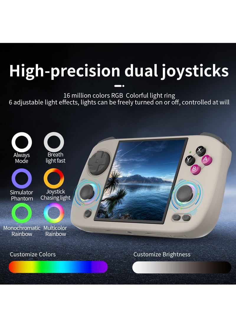 RG CubeXX Handheld Game Console H700 quad-core ARM 3.95-inch IPS screen 3800Mah WIFI Bluetooth Retro Video Players(Grey 32+64G)