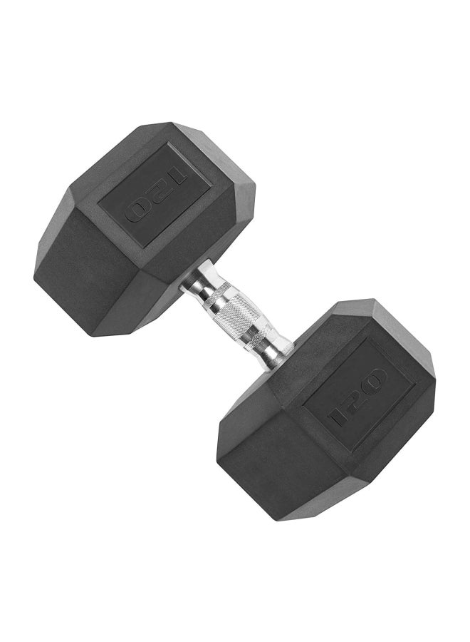 Rubber Coated Hex Dumbbell 10kg