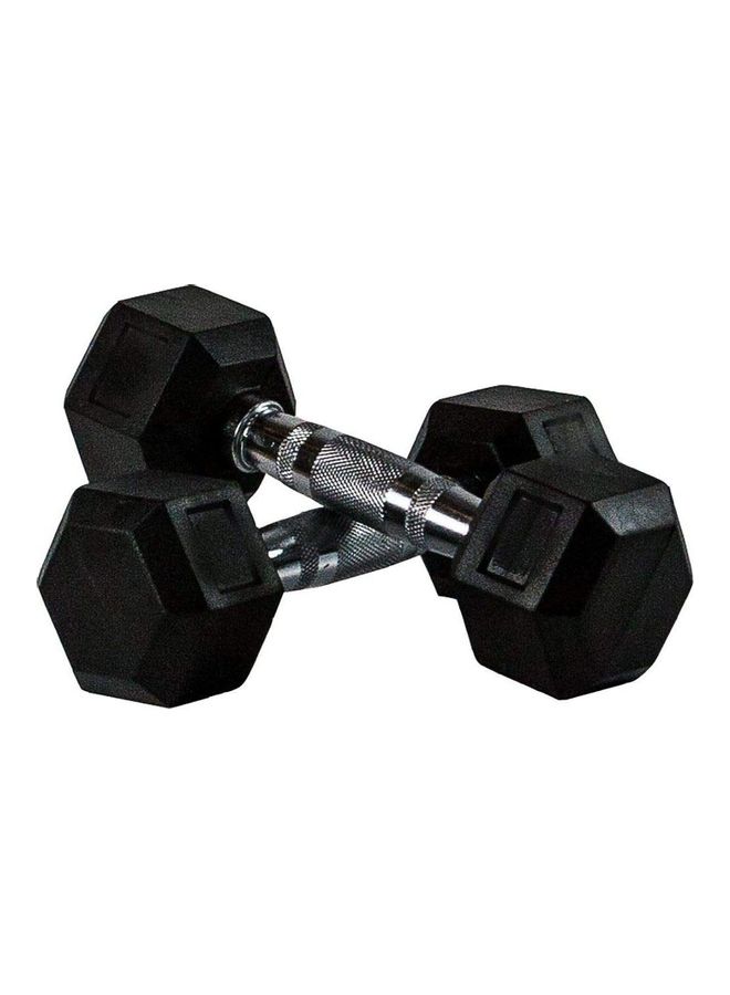 Set of 2 Hex Dumbbells 8kg