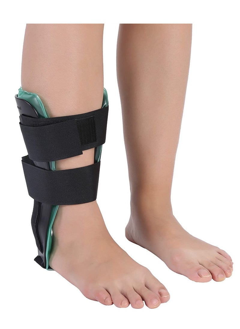 Adjustable Air Gel Ankle Brace Stirrup Splint with Hot/Cold Therapy for Sprains, Tendonitis, and Sports Injuries - Universal Fit for Maximum Comfort and Support.