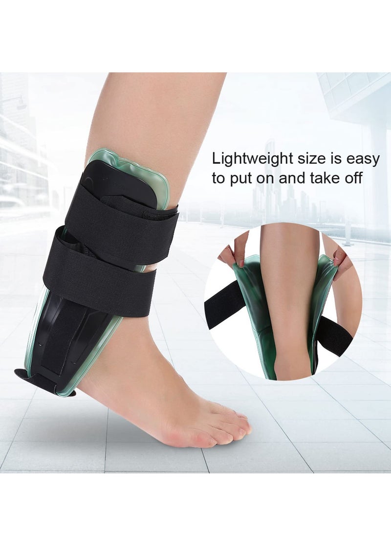 Adjustable Air Gel Ankle Brace Stirrup Splint with Hot/Cold Therapy for Sprains, Tendonitis, and Sports Injuries - Universal Fit for Maximum Comfort and Support.