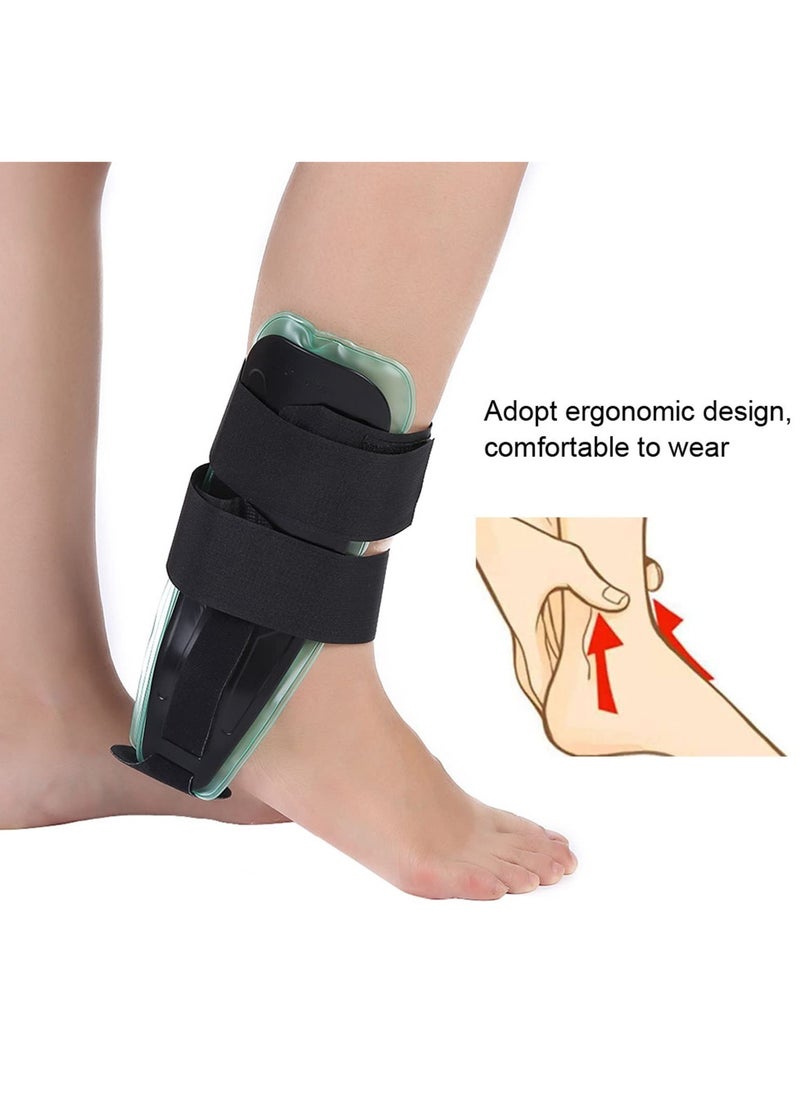 Adjustable Air Gel Ankle Brace Stirrup Splint with Hot/Cold Therapy for Sprains, Tendonitis, and Sports Injuries - Universal Fit for Maximum Comfort and Support.