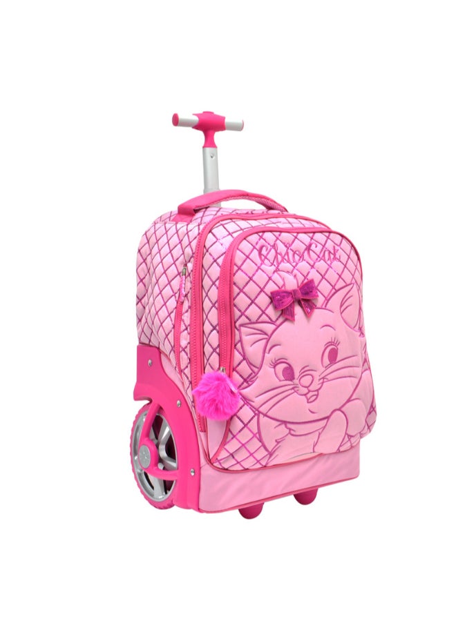 Marie Chic Cat Premium Trolley Backpack Pink