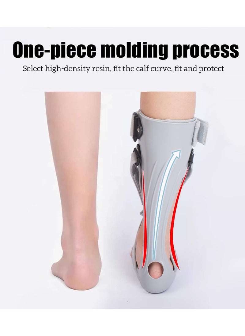 AFO Foot Drop Brace Splint Ankle Foot Orthosis Walking with Shoes or Sleeping Drop Foot Stabilizer Support for Stroke Hemiplegia Medium Right