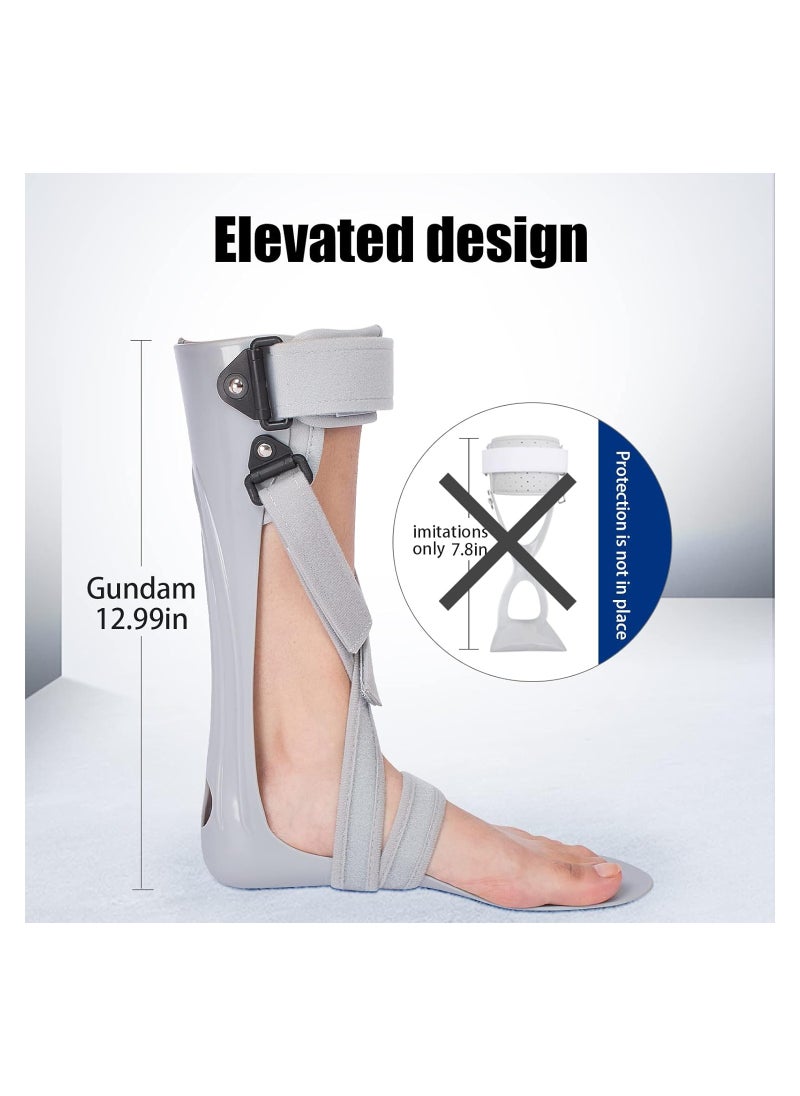 AFO Foot Drop Brace Splint Ankle Foot Orthosis Walking with Shoes or Sleeping Drop Foot Stabilizer Support for Stroke Hemiplegia Medium Right