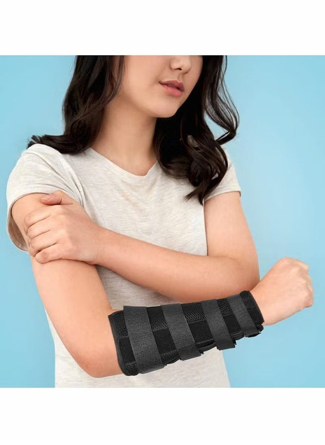 Arm Splint Support Elbow Fracture Immobilizer Protector for Cubital Tunnel Ulnar Nerve Injuries Night Stabilizer Support Sleeve Fixing Brace of Elbow Joint Arm Splint (M)