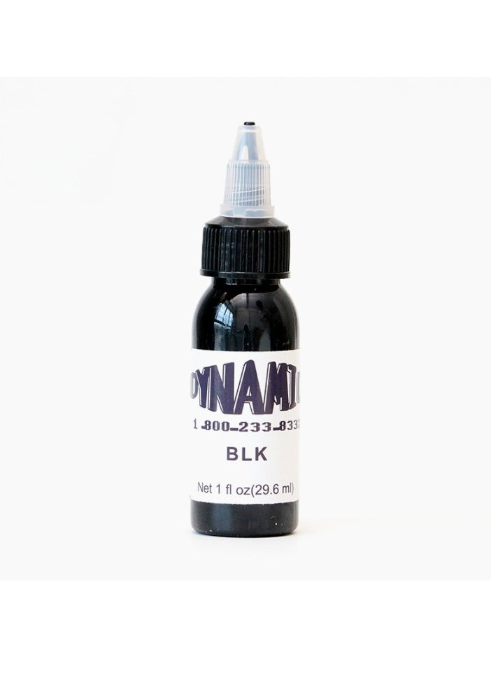 1pc Color Tattoo Ink, Smooth Consistent 30ml Tattoo Practice Color Tattoo Pigment, Vegan Friendly Tattoo Color Perfect For Lining And Shading, (BLK Black)