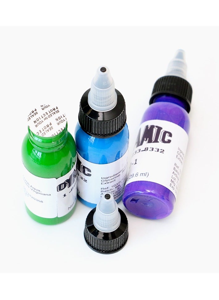 1pc Color Tattoo Ink, Smooth Consistent 30ml Tattoo Practice Color Tattoo Pigment, Vegan Friendly Tattoo Color Perfect For Lining And Shading, (BD-1 Baby Blue)