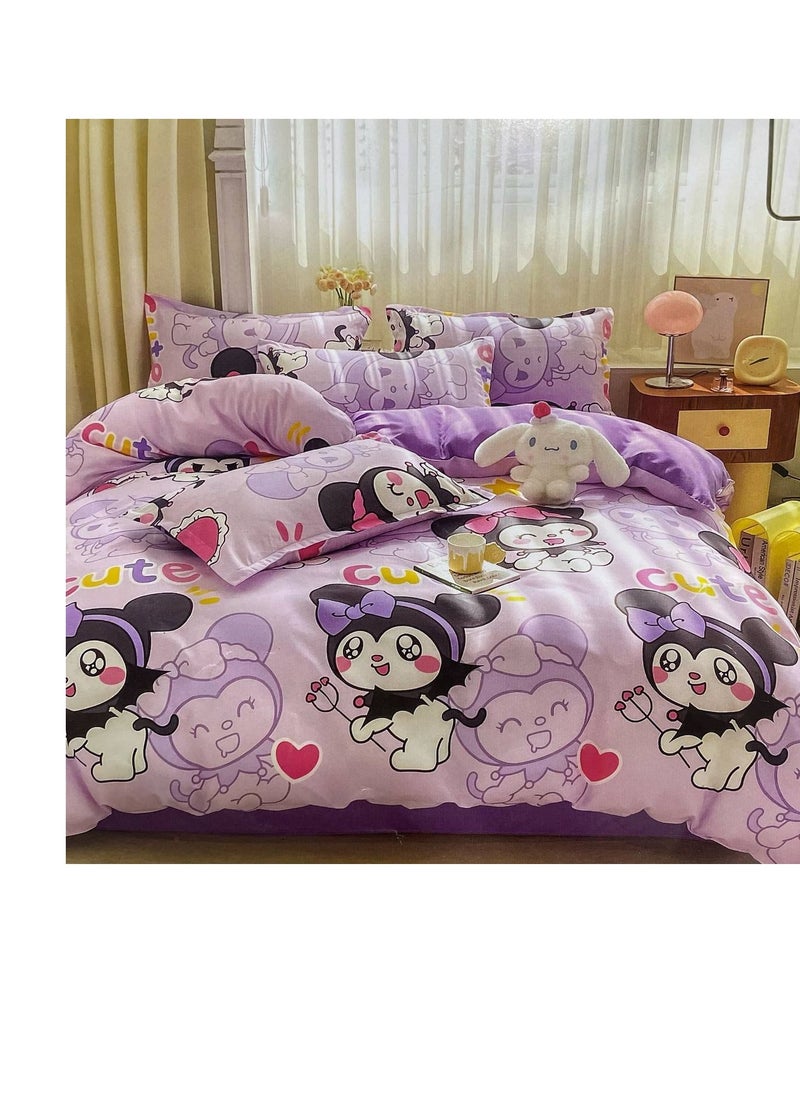 Nordic Single size Bedding Sets Luxury Bed Sheets for Children with fixed Quilt Soft cotton Comforter sets