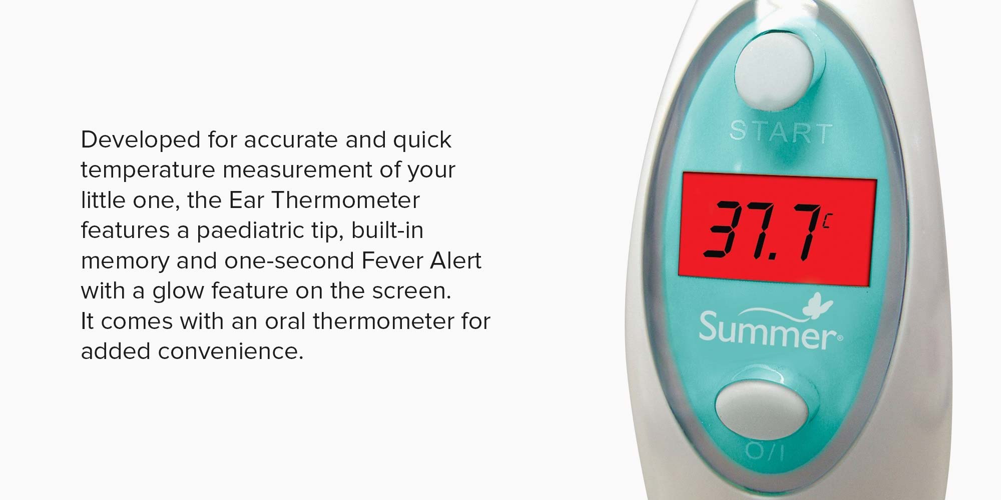 Ear And Oral Thermometer, 0+ M - SI 14374