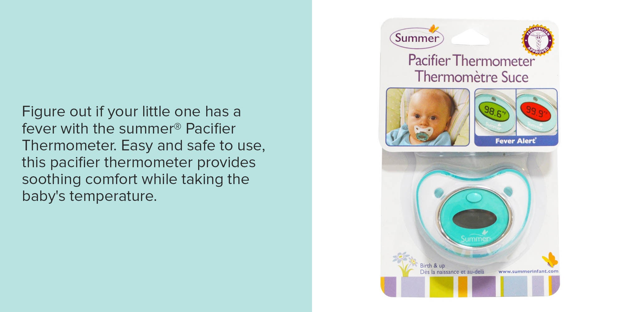 Infant Pacifier Thermometer, 0+ M - SI 14514