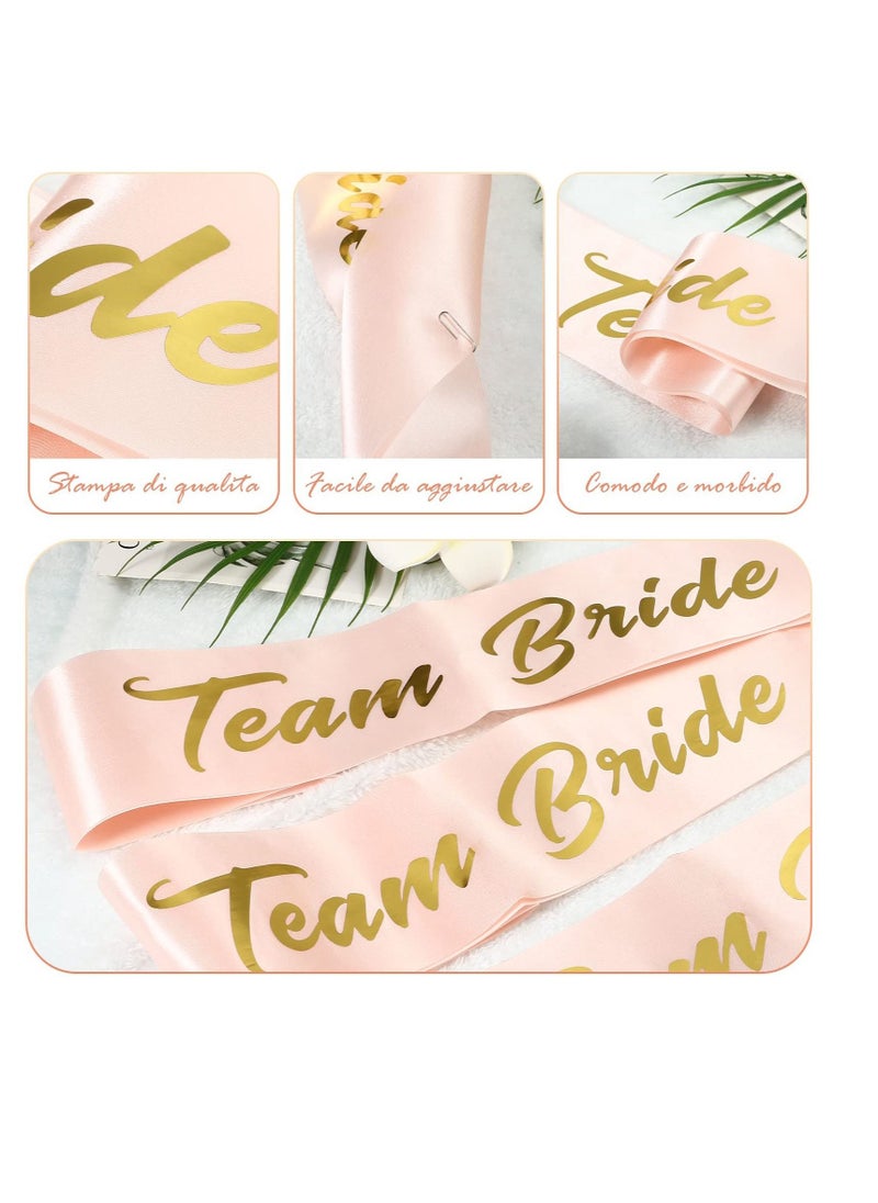 Bachelorette Party Decorations, Bride to Be Bachelorette Party Supplies, 16pcs Bachelorette Party Decorations Kit Bride to Be Sash Veil Tiara Tattoos for Bridal Shower Wedding Decorations