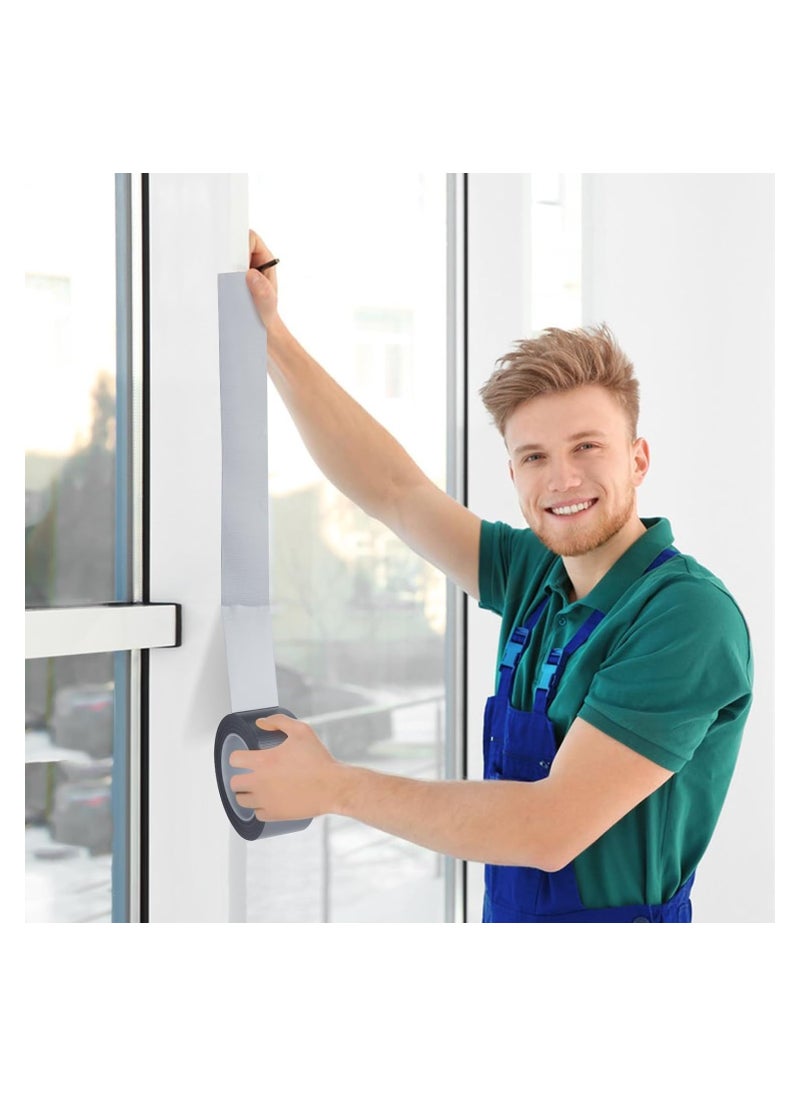 Weather Stripping Tape, Window Draft Isolation Sealing Film Tape for Doors Windows, AC Seal Air Conditioner Sealing Tape No Residue Waterproof Self Adhesive for Keep Out Cold Air Dust Rain(20m*5cm)